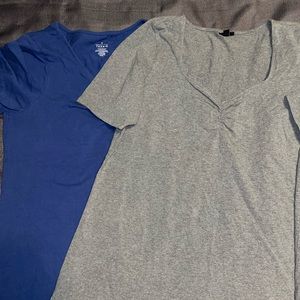 Torrid Foxy Tees Size 3 - One Blue One Grey